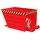 Bauer Kippbehälter Stahlblech 900 mm rot