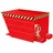 Bauer Kippbehälter Stahlblech 900 mm rot