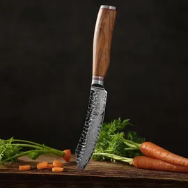 Wakoli Steakmesser 12,5 cm Braun/Olivenholz