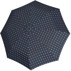 Knirps T.200 Regenschirm mit Tupfen marineblau