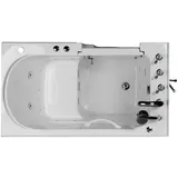 DEKO VERTRIEB BAYERN Whirlpool-Badewanne Luxus Tür-Seniorenbadewanne Whirlpool Senioren Badewanne 122x71 l