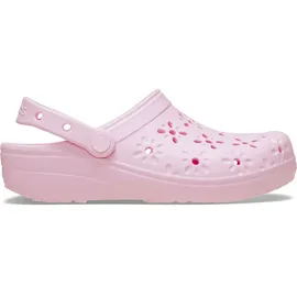Crocs Classic Floral Cut Out Clog Pink Milk 41