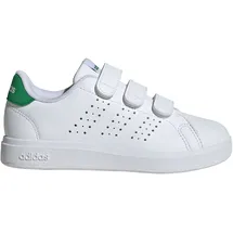 adidas Advantage Base 2.0 Kids Cloud White / Cloud White / Green 30 1/2