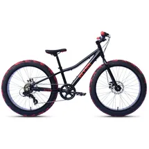 WYNN Mountainbike 24 Zoll RH 30 cm schwarz/rot