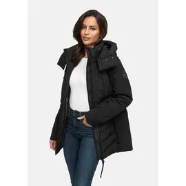Marikoo Damen, Winterjacke (XS-3XL) - Softshell, mit abnehmbarer Kapuze und figurbetonter Passform