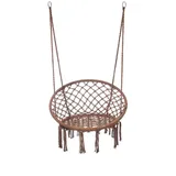 Mobili Rebecca Hängesessel, Braun, Textil, 80x120x60 cm, Gartenmöbel, Hängematten