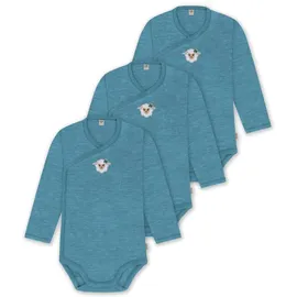 normani Outdoor Sports 3er Pack Merino Baby-Body in Blau | Gr.: 68