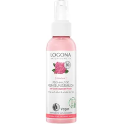 LOGONA Reichhaltige Reinigungsmilch Bio-Damaszener Rose 125 ml