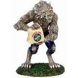 Lemax Wolfie Eats Out 0,36 x 0,42 x 0,61 m mehrfarbig beleuchtet handbemalt handgearbeitet