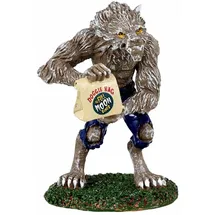Lemax Wolfie Eats Out 0,36 x 0,42 x 0,61 m mehrfarbig beleuchtet handbemalt handgearbeitet