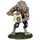 Lemax Wolfie Eats Out 0,36 x 0,42 x 0,61 m mehrfarbig beleuchtet handbemalt handgearbeitet