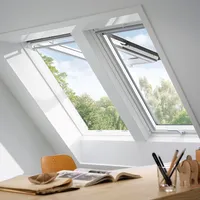 VELUX Klapp-Schwing-Fenster GPL FK06 2066 Holz weiß ENERGIE PLUS Alu 66x118cm