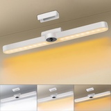 Unterbauleuchte Küche LED Dimmbar Schrankbeleuchtung Kabellos LED Lichtleiste Schranklicht Schrankleuchte Batterie Led Leiste USB Wiederaufladbar, für Spiegel Schreibtische Küchen Schränke und Wand