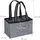 Relaxdays Flaschenträger, Filz, Männerhandtasche Bier, Stoff Flaschentasche für 0,5 l Flaschen, 15x24x15cm, grau, 1 Stück