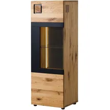 Massivmoebel24 - Highboard Wildeiche 50x43,5x143 natur geölt/lackiert kitzbühel 105