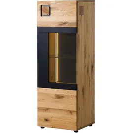 Massivmoebel24 - Highboard Wildeiche 50x43,5x143 natur geölt/lackiert kitzbühel 105