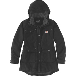 Carhartt Washed Duck, Mantel Damen - Schwarz - L