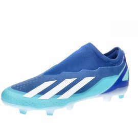 adidas Unisex X Crazyfast.3 Ll Fg Football Shoes (Firm Ground), Bright Royal/FTWR White/Solar Red, 42 2/3 EU - 42 2/3 EU
