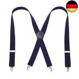 KANGDAI Herren Hosenträger 4 Clips Heavy Duty Men Braces Durable Elastic