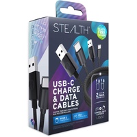STEALTH USB-C Lade & Data Kabel Twin Pack für PS VR2 (2x 2m)