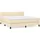 vidaXL Boxspringbett 160 x 200 cm Creme