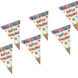 Papstar Wimpelkette Girlande 4 m Bunt