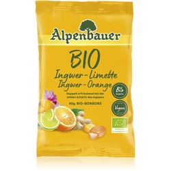 Alpenbauer BIO Ingwer – Orange – Limette Bonbons in BIO-Qualität 90 g