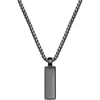 True Rebels Kette mit Anhänger TR349 schwarz / Edelstahl
