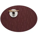 Chilewich Tischset, Bamboo Oval Platzset - Cranberry (1 x, 36 x 49 cm)