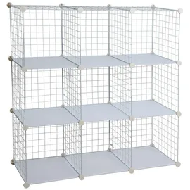 Estexo Regalsystem 9 Fächer  Weiß