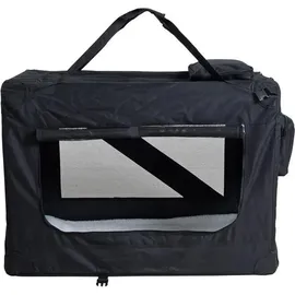 Estexo Hundebox Faltbox XXL Transporttasche faltbar Tierbox Hunde Schwarz