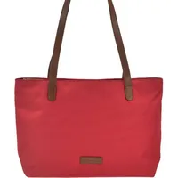 GREENBURRY Shopper Schultertasche Nylon 40x25cm "Diana" rot | Rot