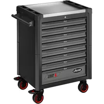 VIGOR Werkstattwagen Edelstahl 723 x 459 x 1002 mm schwarz/weiß leer