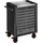 VIGOR Werkstattwagen Edelstahl 723 x 459 x 1002 mm schwarz/weiß leer