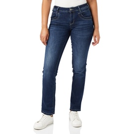 TOM TAILOR Jeans Alexa Straight mit Kontrastnähten, blau