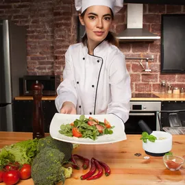 Relaxdays Mörser mit Stößel Marmor 14 cm weiß