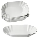 Mambocat 6er Set Fries Pommesschale oval Weiß