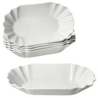 Mambocat 6er Set Fries Pommesschale oval Weiß
