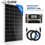 150W Solarmodul Set Solarpanel 12V Monokristallin Inselanlage Wohnmobil Camping