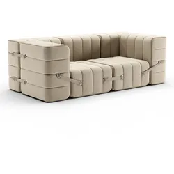 Ambivalenz - Curt Sofa Set 7, grau / beige (Jet - 9110)