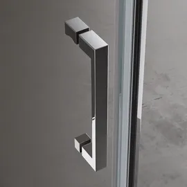 SoGood doporro Duschkabine U-Form 80x70x80 cm Ravenna36uk Duschabtrennung mit Drehtüren 8mm ESG-Sicherheitsglas Klarglas inkl. Nano-beschichtung