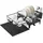 Songmics Abtropfgestell 31-56 x 42 x 20 cm Farbe tintenschwarz