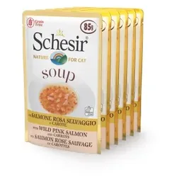 Schesir Suppe 6x85g Wildlachs mit Karotten