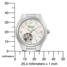 BULOVA Sutton Automatik Edelstahl 34 mm 96P247