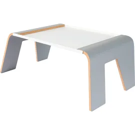 Tojo Laptoptisch TOJO "praktisch grau/weiß", grau (grau, weiß, grau, weiß), B:65cm H:24cm T:37cm, Tische, Frühstück- und Notebooktablett, Breite 65 cm