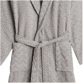 GANT Bademantel JACQUARD HERRINGBONE ROBE Grau M