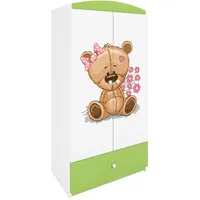 Raumhirsch furniture Kinderkleiderschrank Grün, 90x175x52 cm, Kinder- & Jugendzimmer,