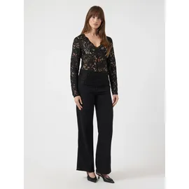 Y.A.S Spitzenshirt schwarz XS