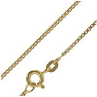 trendor 50873 Feine Venezianer Kette Gold 585/14K Collierkette 0,9 mm, 45 cm