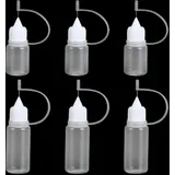 6 pcs kleine Dosierflaschen mit Nadelspitze, Praktische Quetsch, und Spritzflasc
